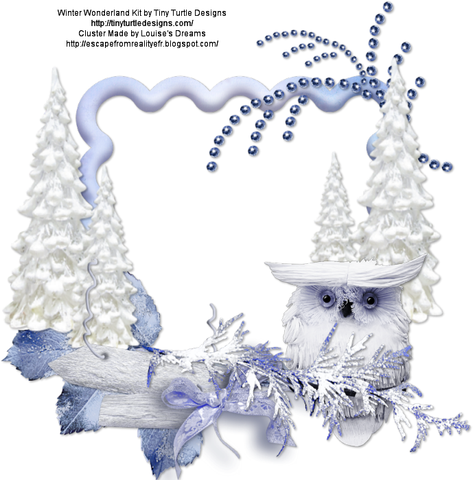 Uil in Winterwonderland Muurpapier