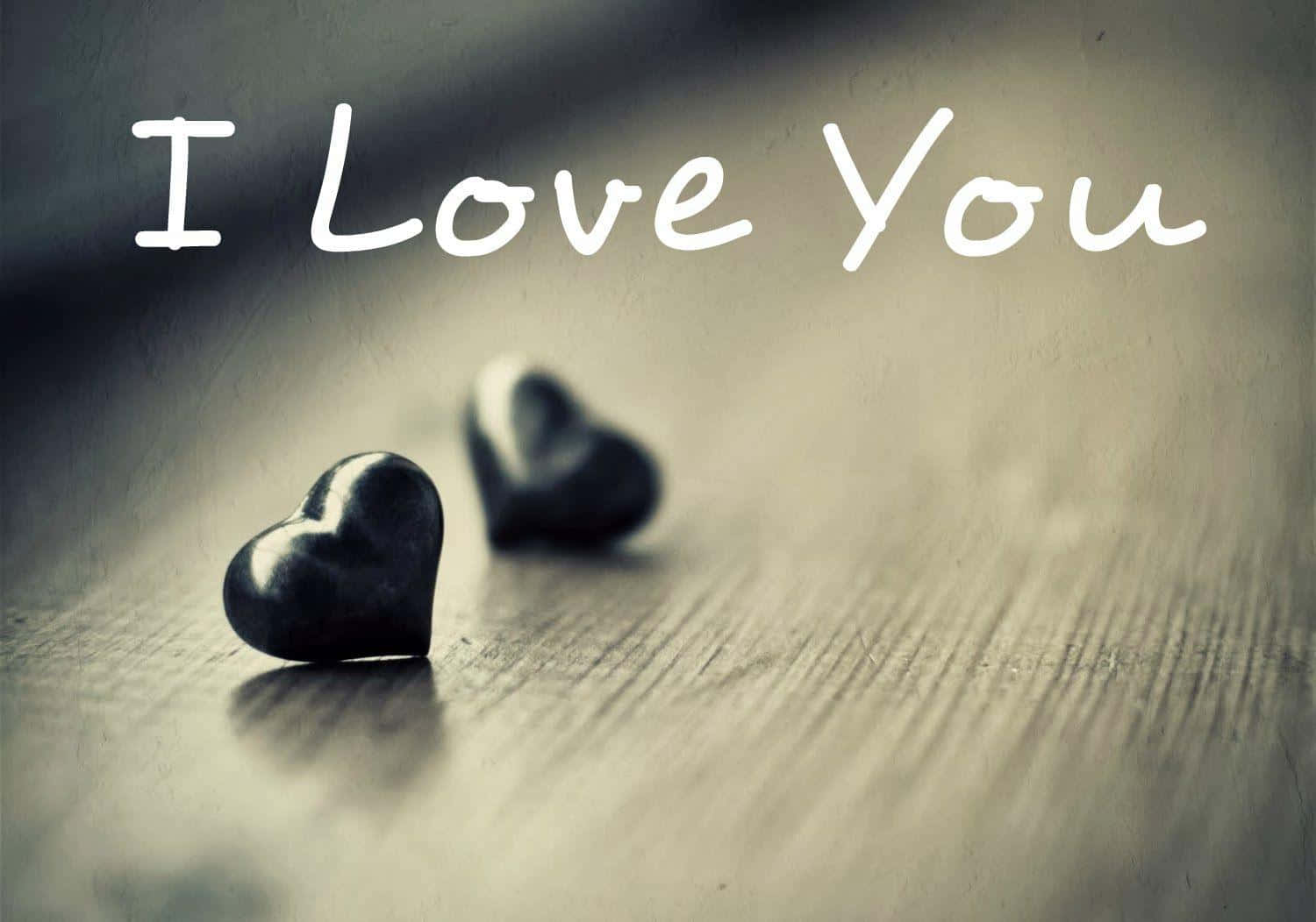 Uitdruk jou liefde met Ek is lief vir jou Muurpapier