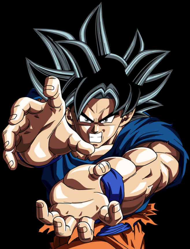 Ultra Instink Goku Gereed vir Geveg Muurpapier