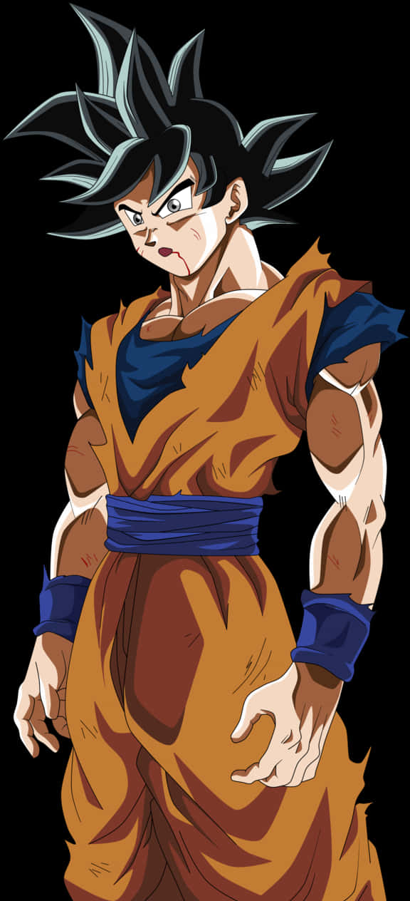 Ultra Instink Goku Houding Muurpapier