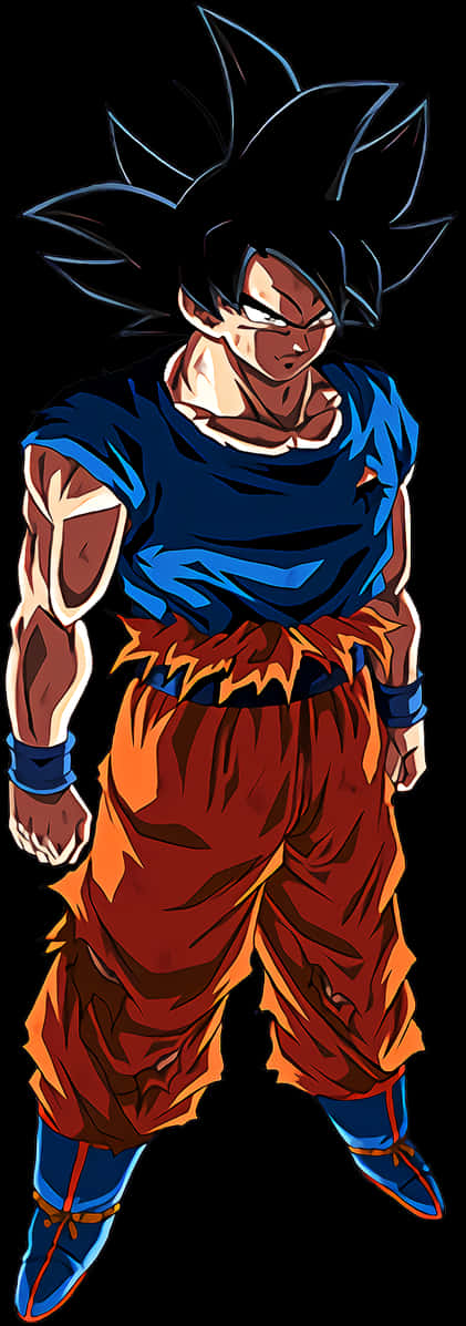 Ultra Instink Goku Houding Muurpapier