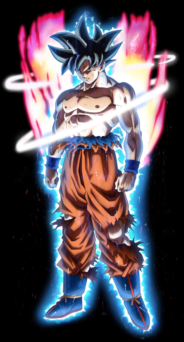Ultra Instink Goku Krag Aura Muurpapier