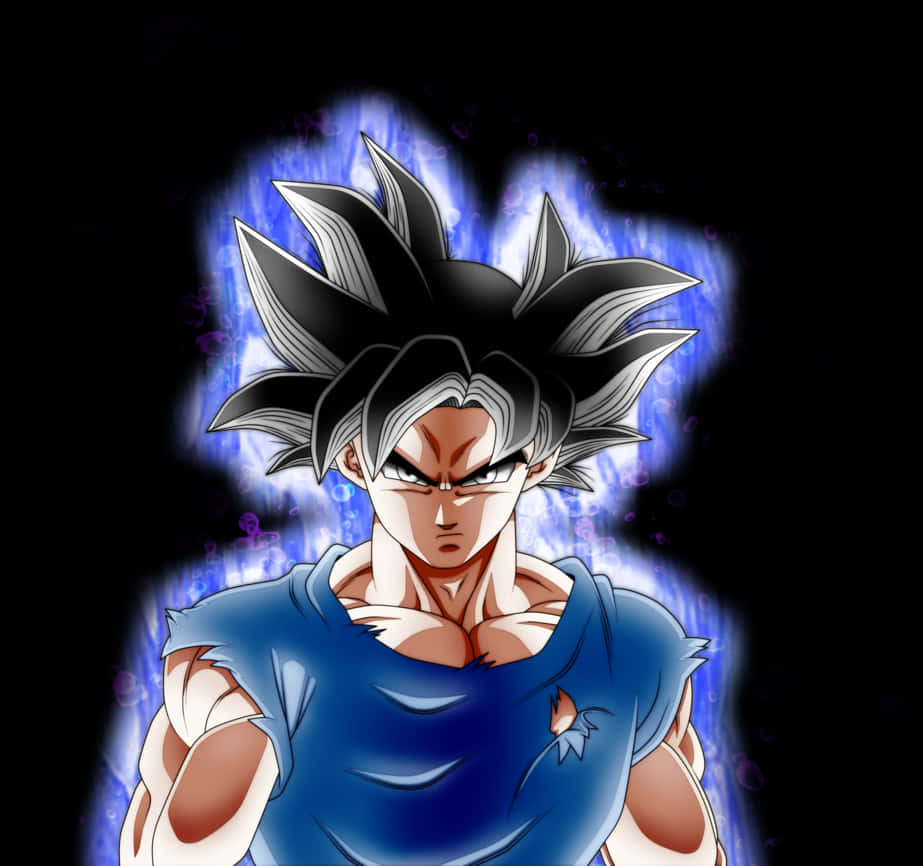 Ultra Instink Goku Krag Aura Muurpapier