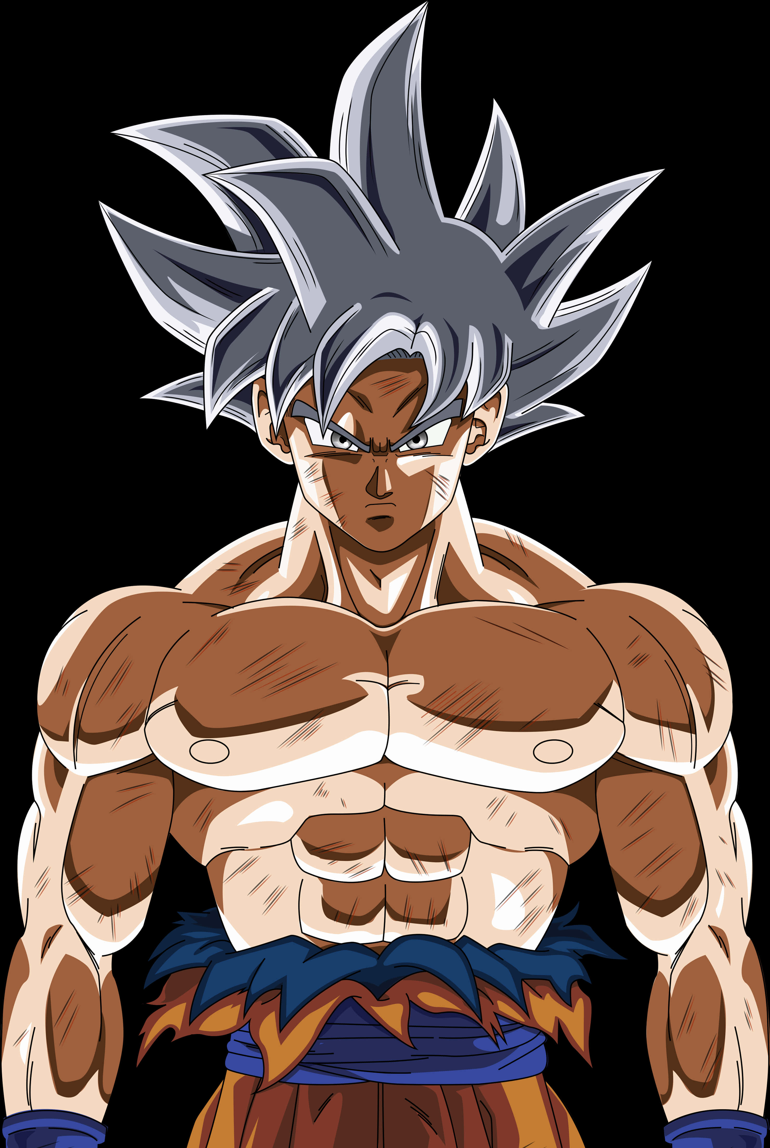 Ultra Instink Goku Kragposisie Muurpapier