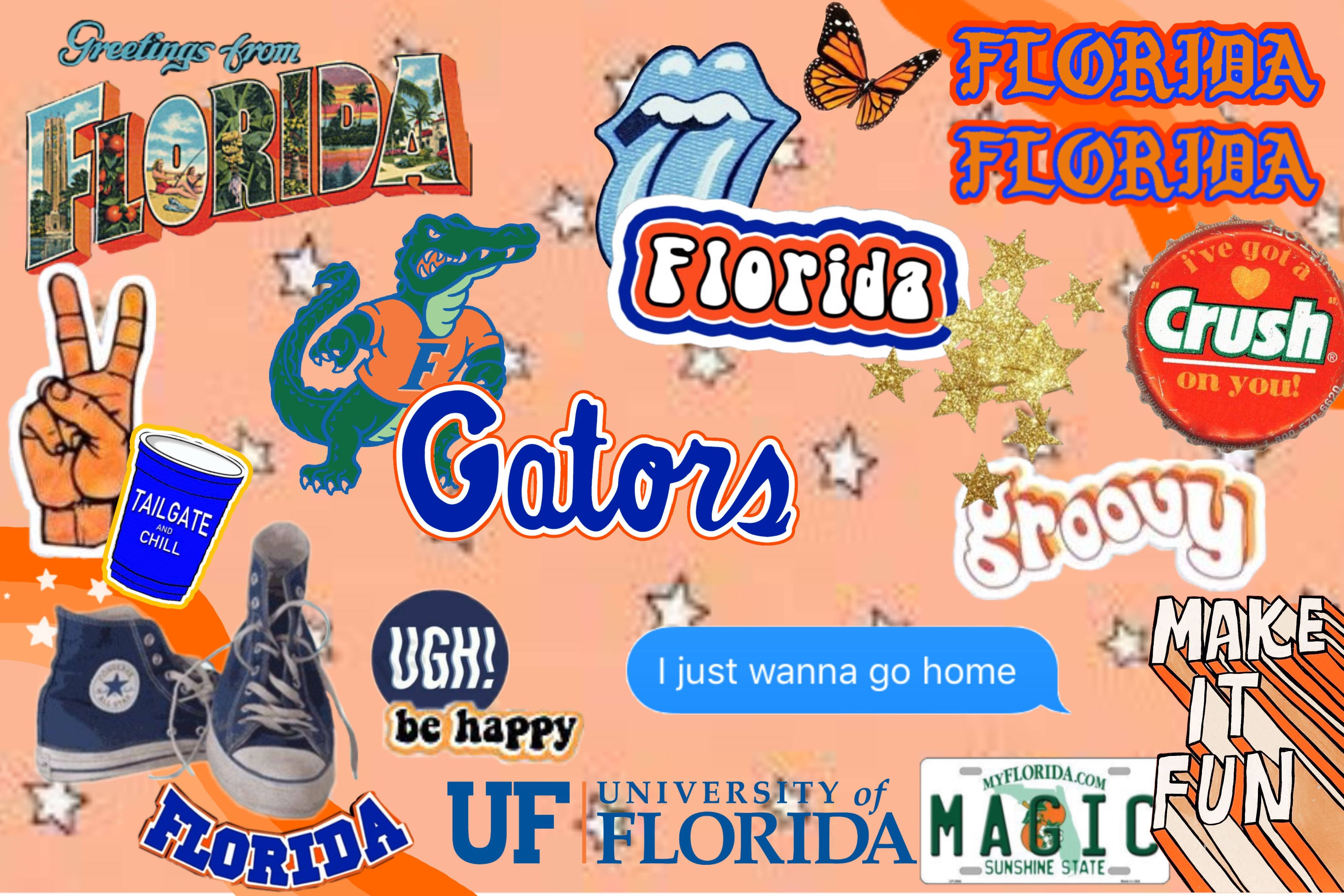 Universiteit van Florida Gators Collage Muurpapier
