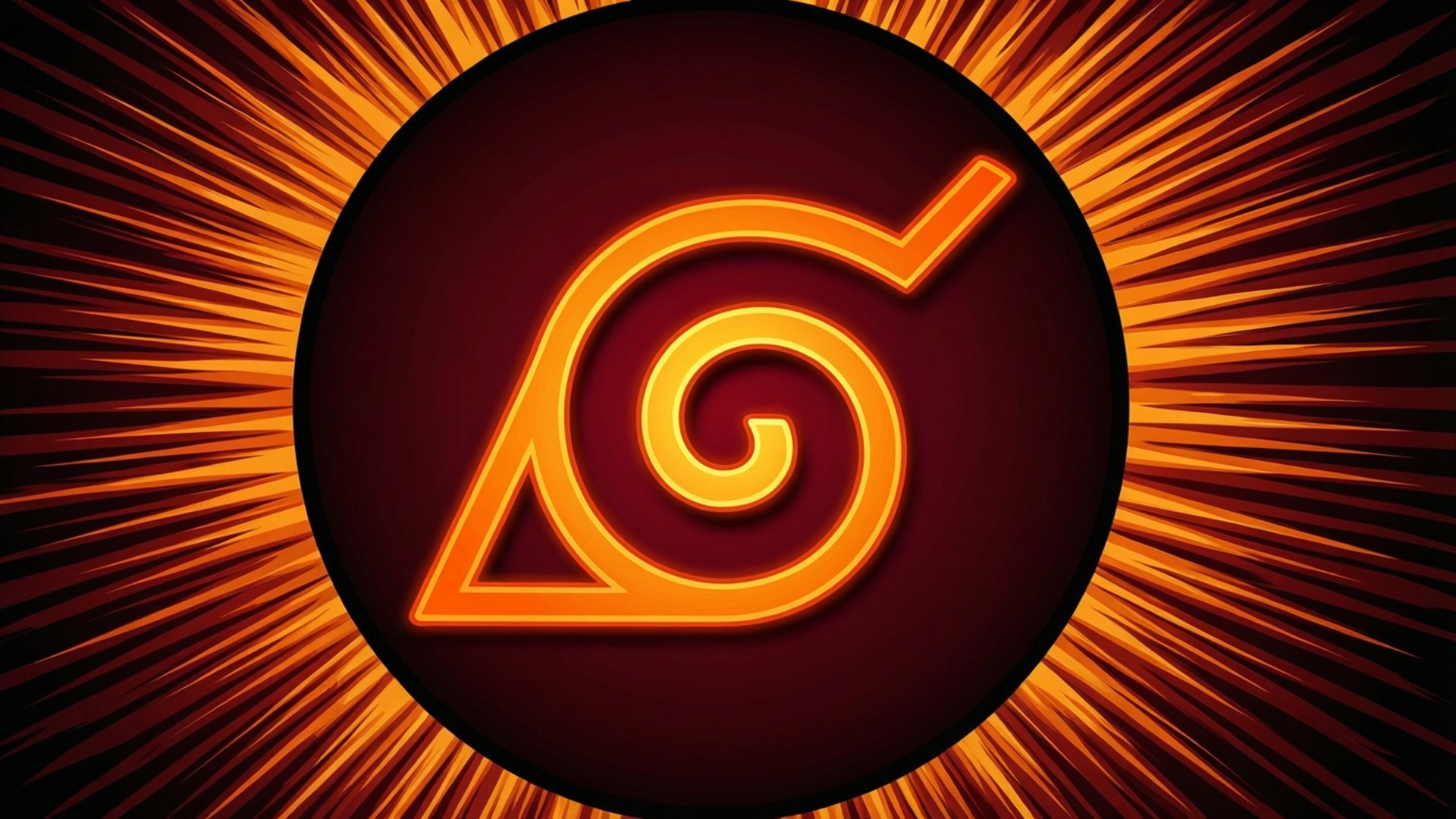 Uzumaki Spiraal Sonknal Muurpapier