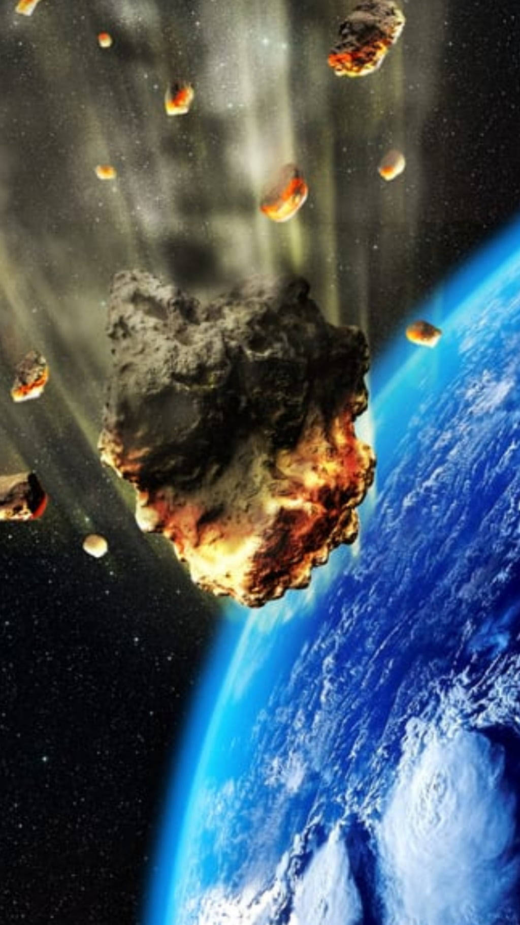 Valende Meteoriet Soos Vang deur NASA deur iPhone Muurpapier