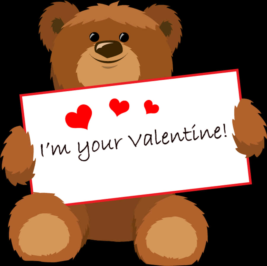 Valentynsdag Teddiebeer Muurpapier