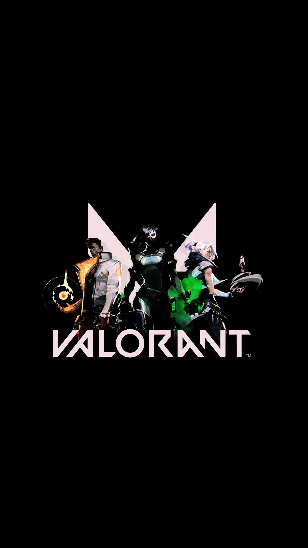Valorant-logo-rekenaarskermpapier vir foon Muurpapier