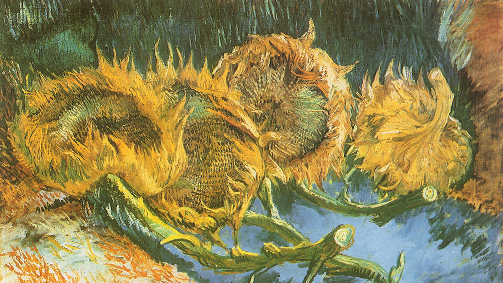 Van Gogh Sonneblom Muurpapier
