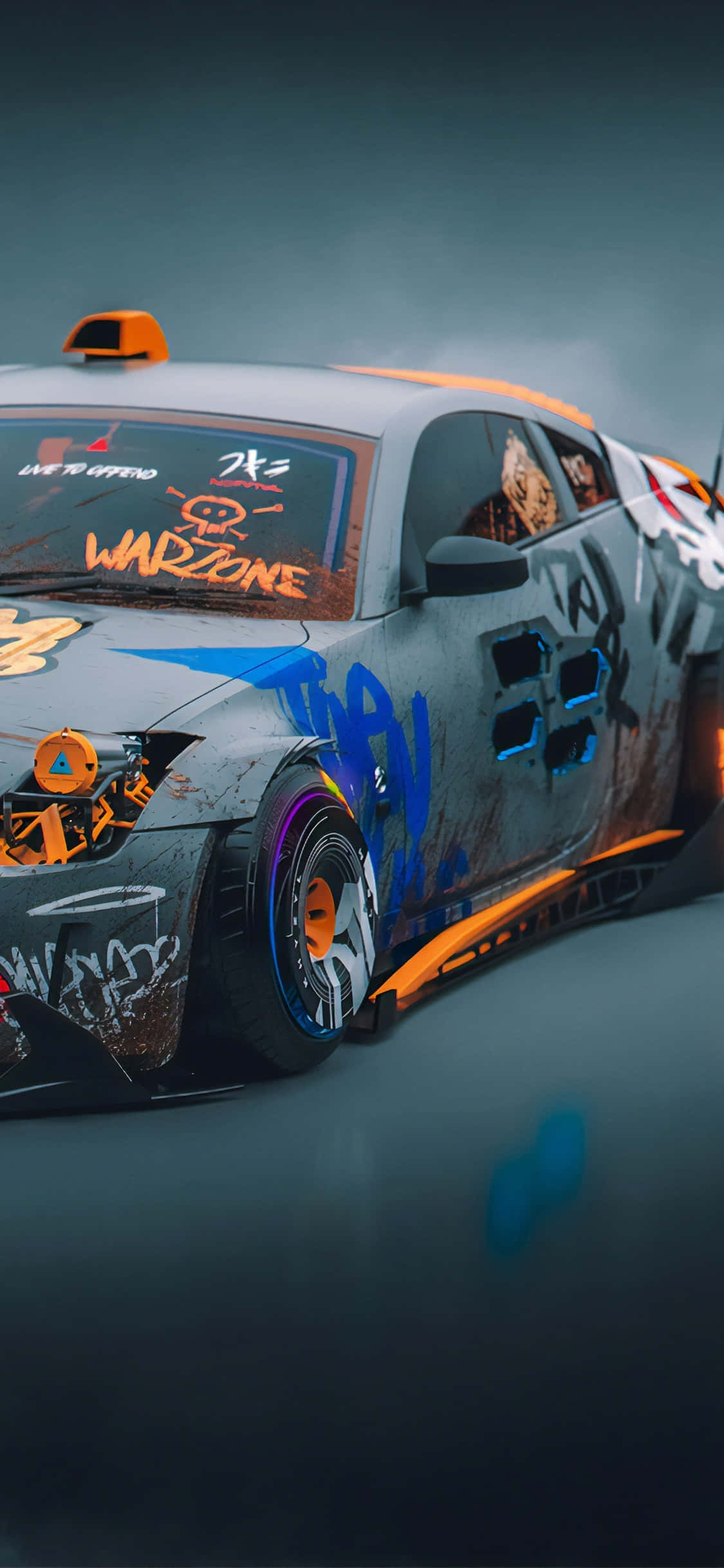 Vandal-kuns Nissan 350Z iPhone Muurpapier