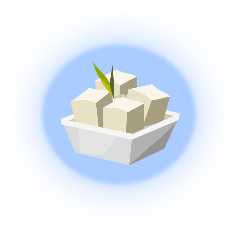 Vars Tofu Blokkies Illustrasie Muurpapier