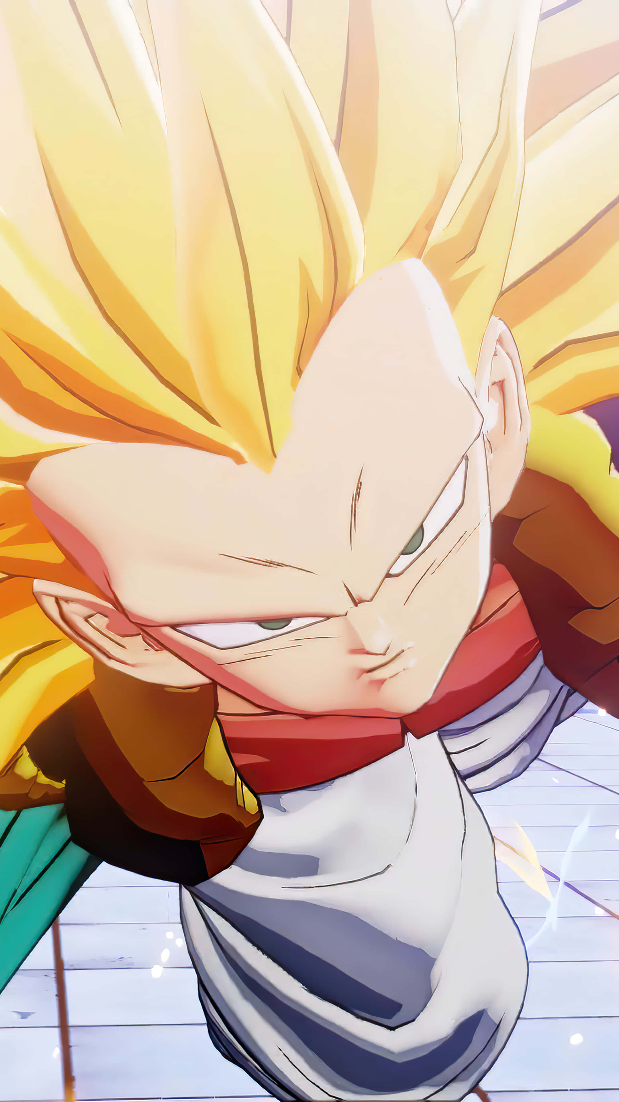 Vasgevang in Krag: Goku se Transformasie Muurpapier
