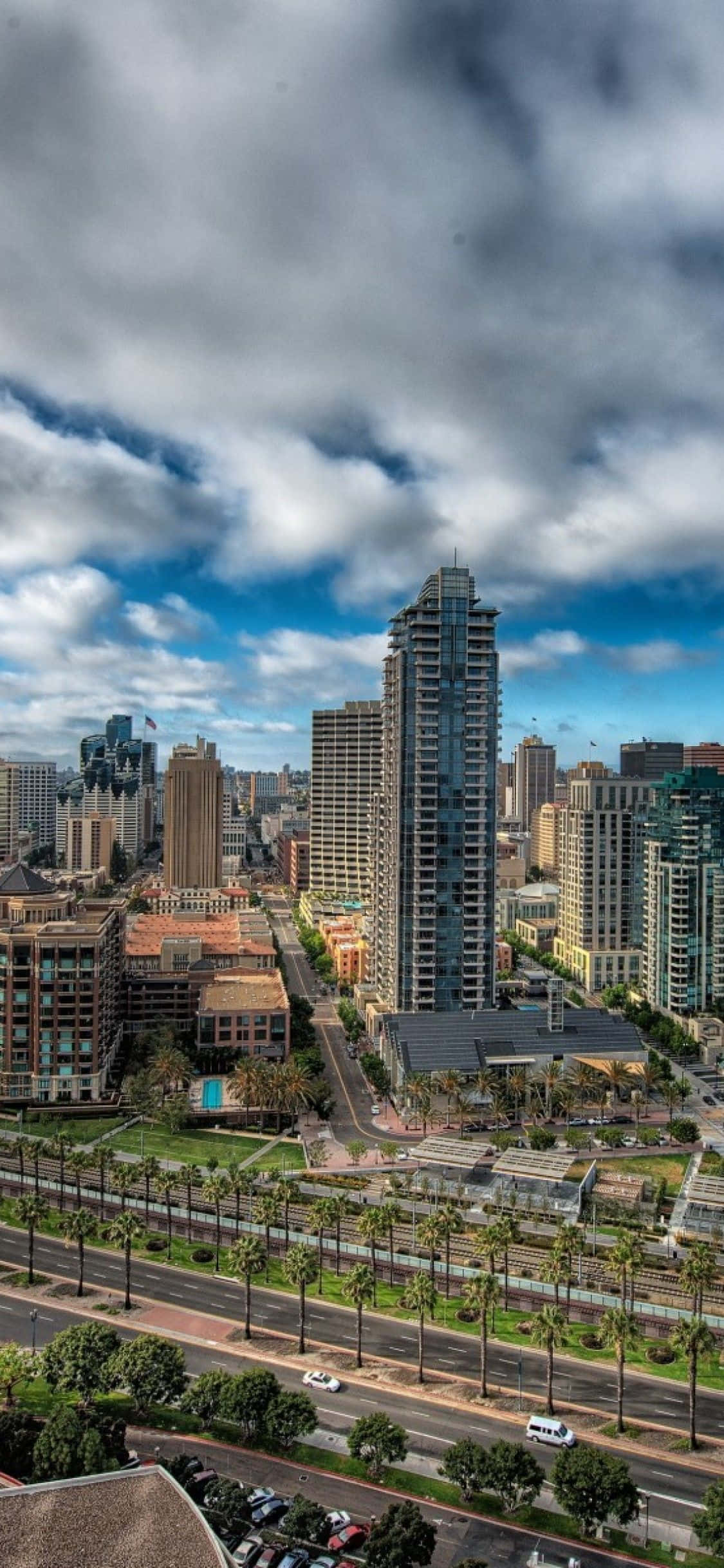 Vasgevang die Skoonheid van San Diego op jou iPhone Muurpapier