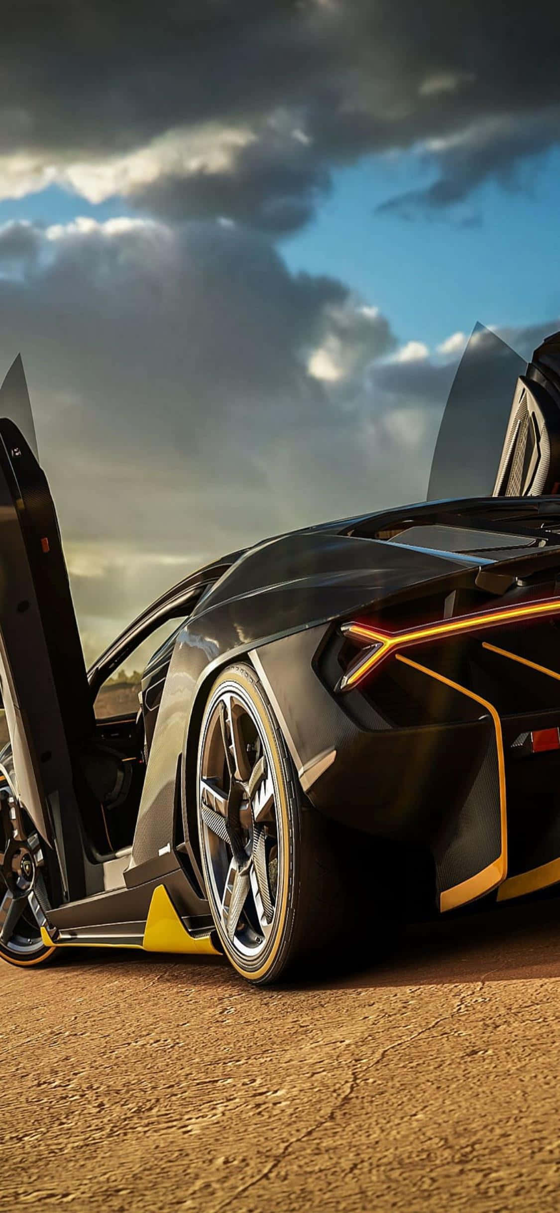 Vasvang die Ultieme Renervaring met die iPhone Xs en Forza Horizon 4 Muurpapier