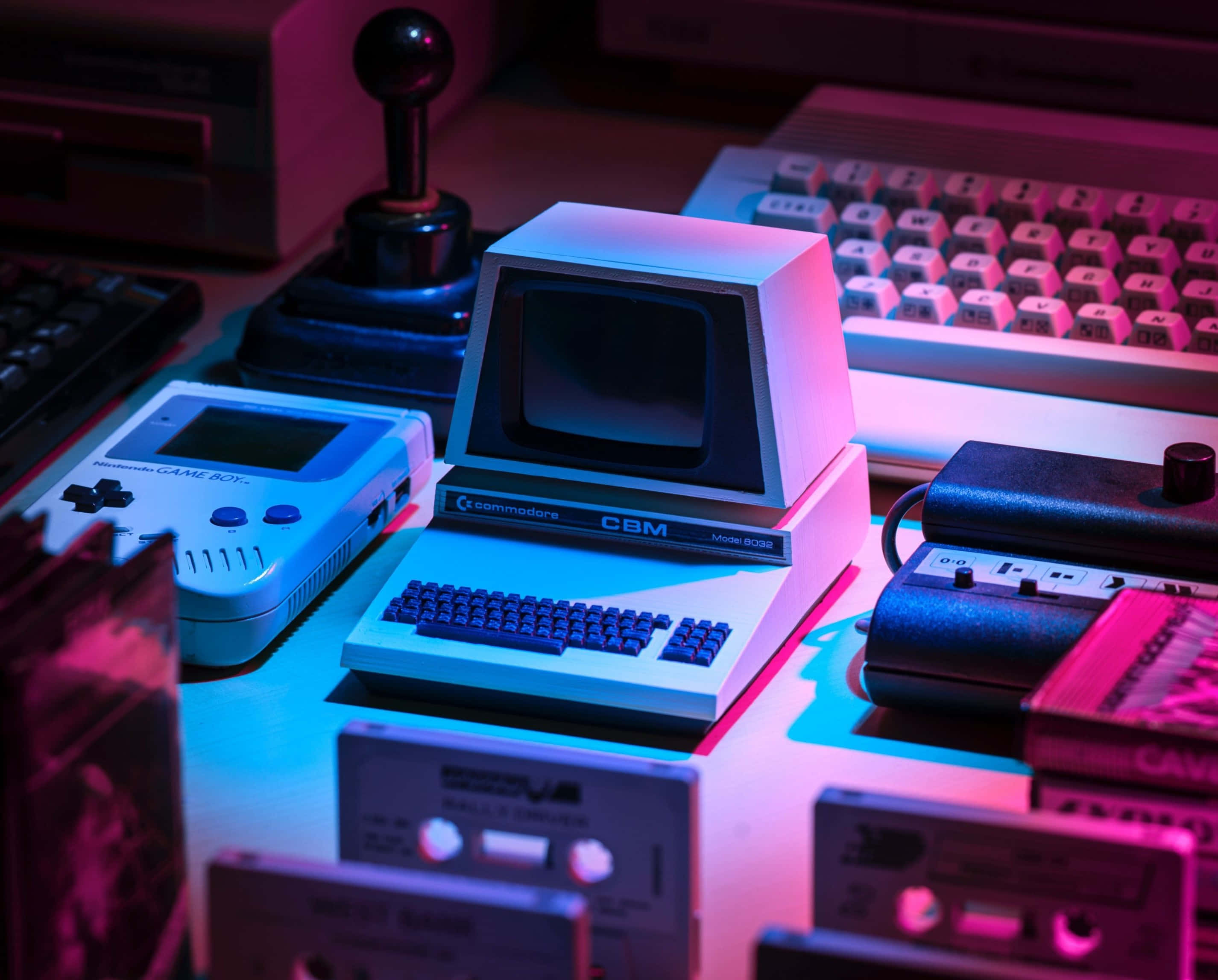 Vasvang 'n oomblik van skoonheid met hierdie retro-tema estetika Muurpapier