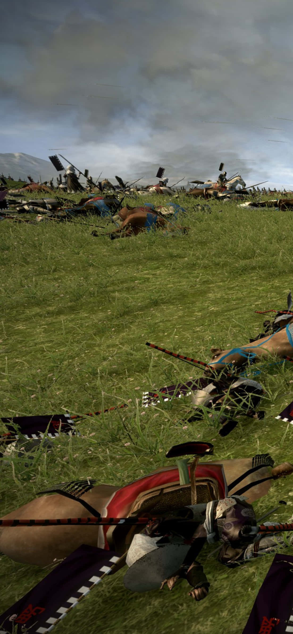 Veg tot die dood met Total War Attila op jou iPhone Xs Max Muurpapier