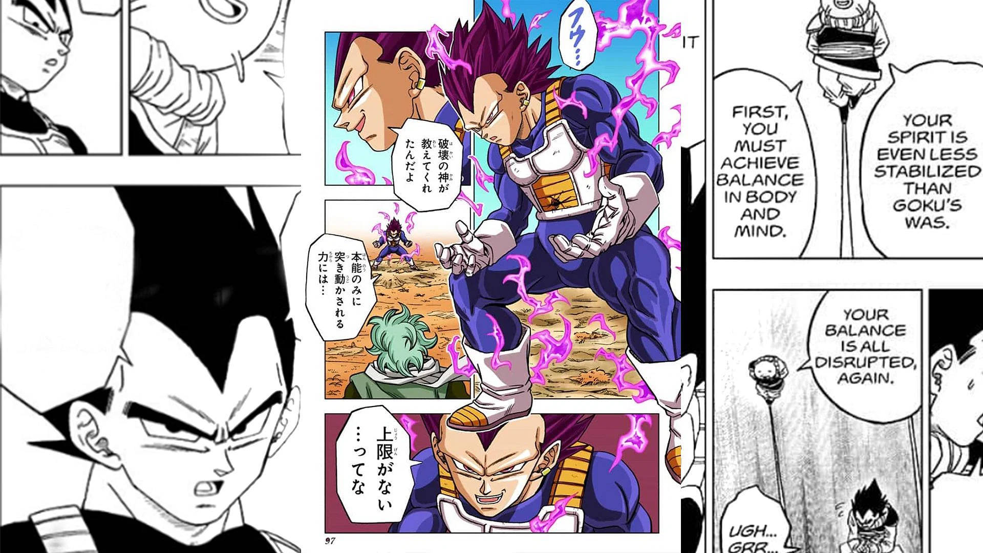 Vegeta Manga Paneel Muurpapier