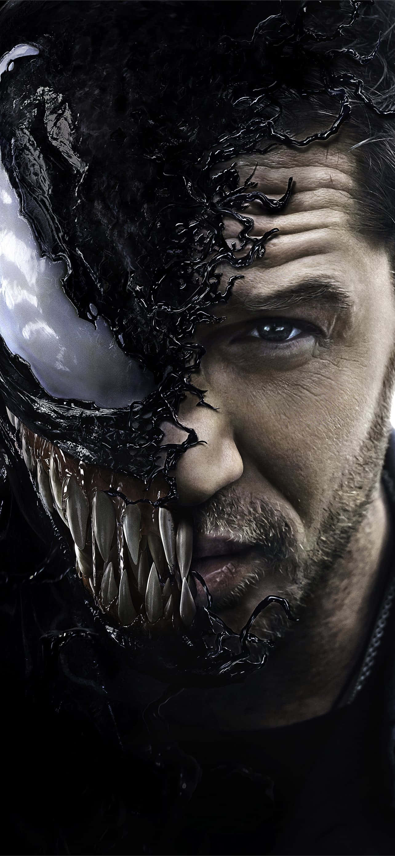 Venom en Tom Hardy Foon Muurpapier