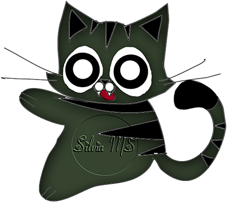 Verbaasde Strokiesprentkat Muurpapier