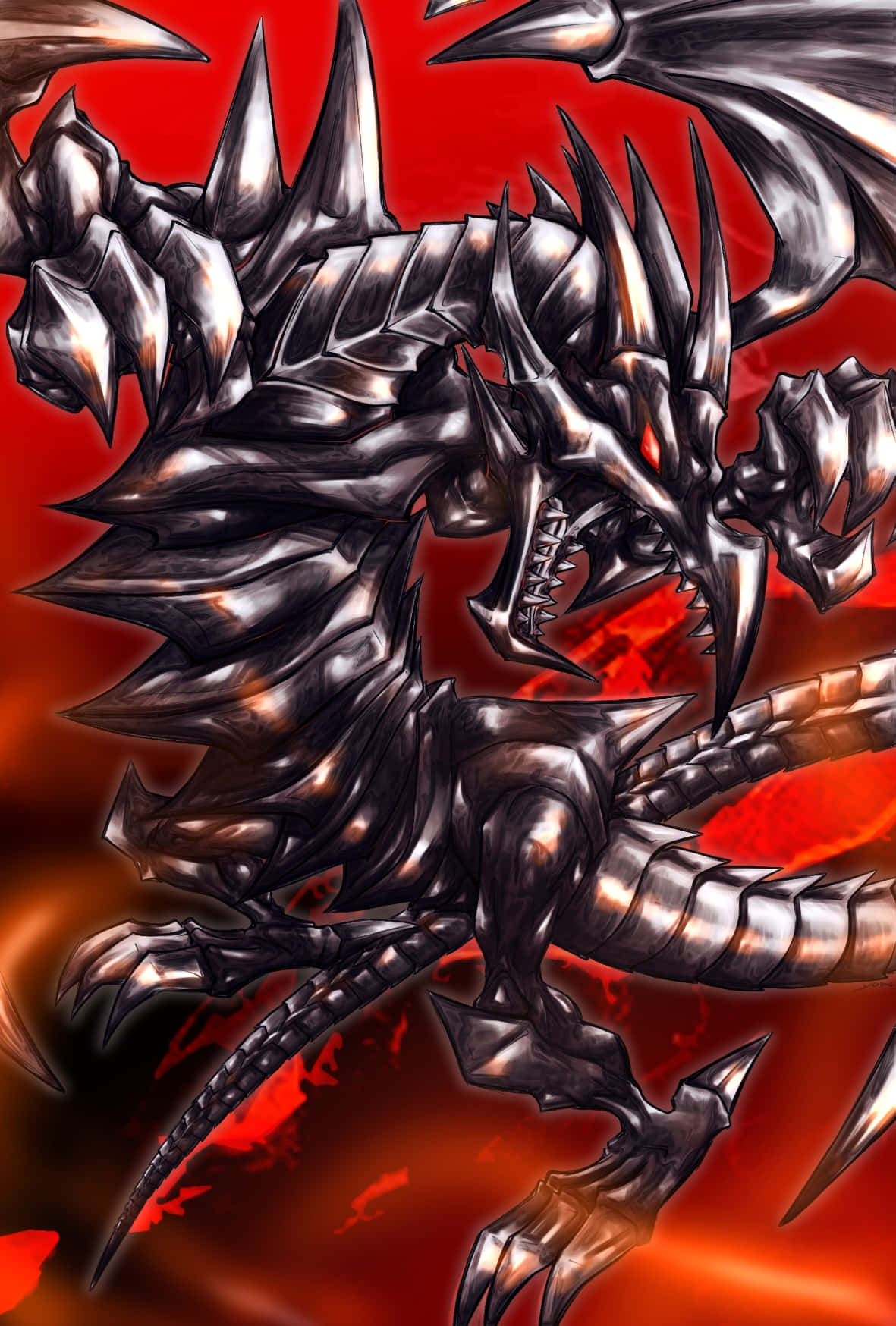 Verbluffende YuGiOh-drake wys hul krag Muurpapier