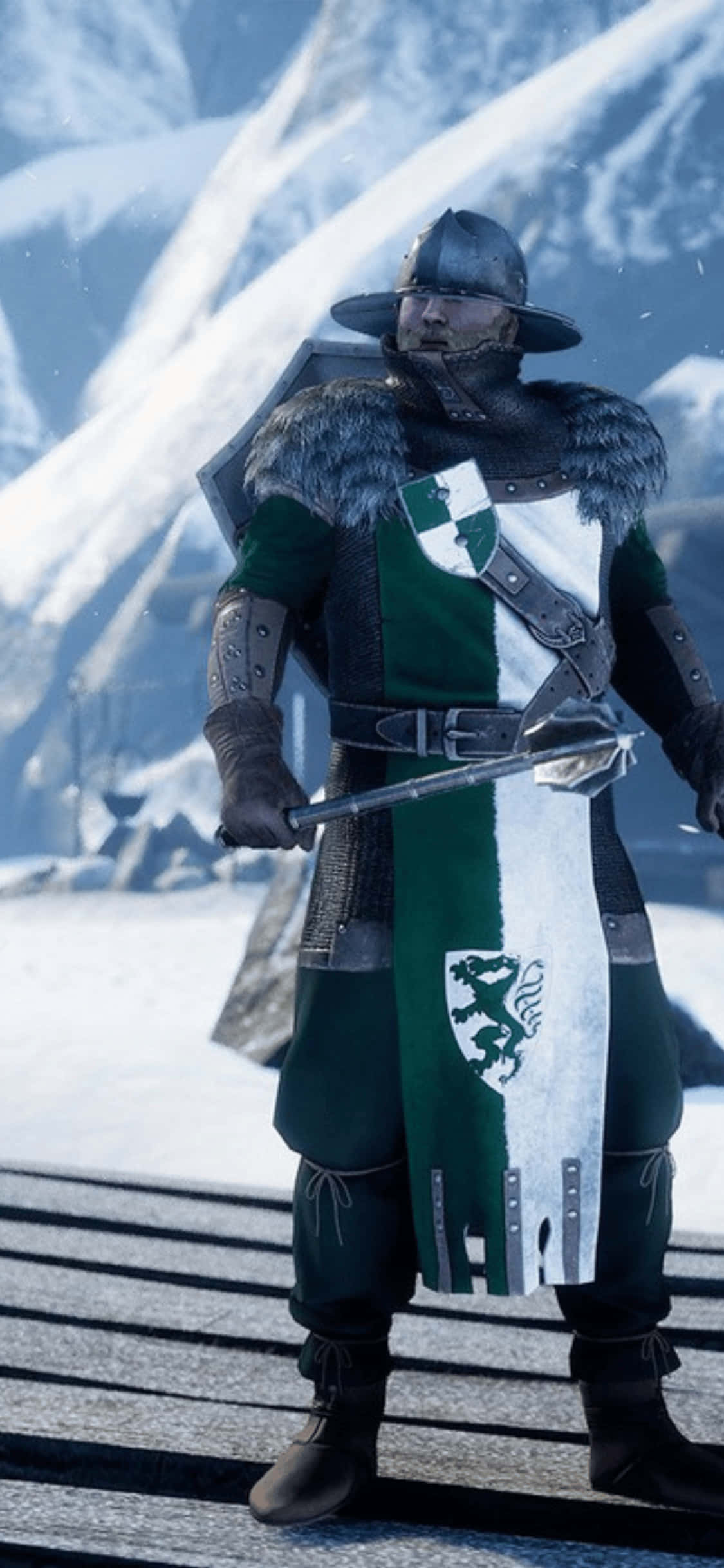 Verdiep in die Mordhau Era - 'n iPhone XS Agtergrond Muurpapier