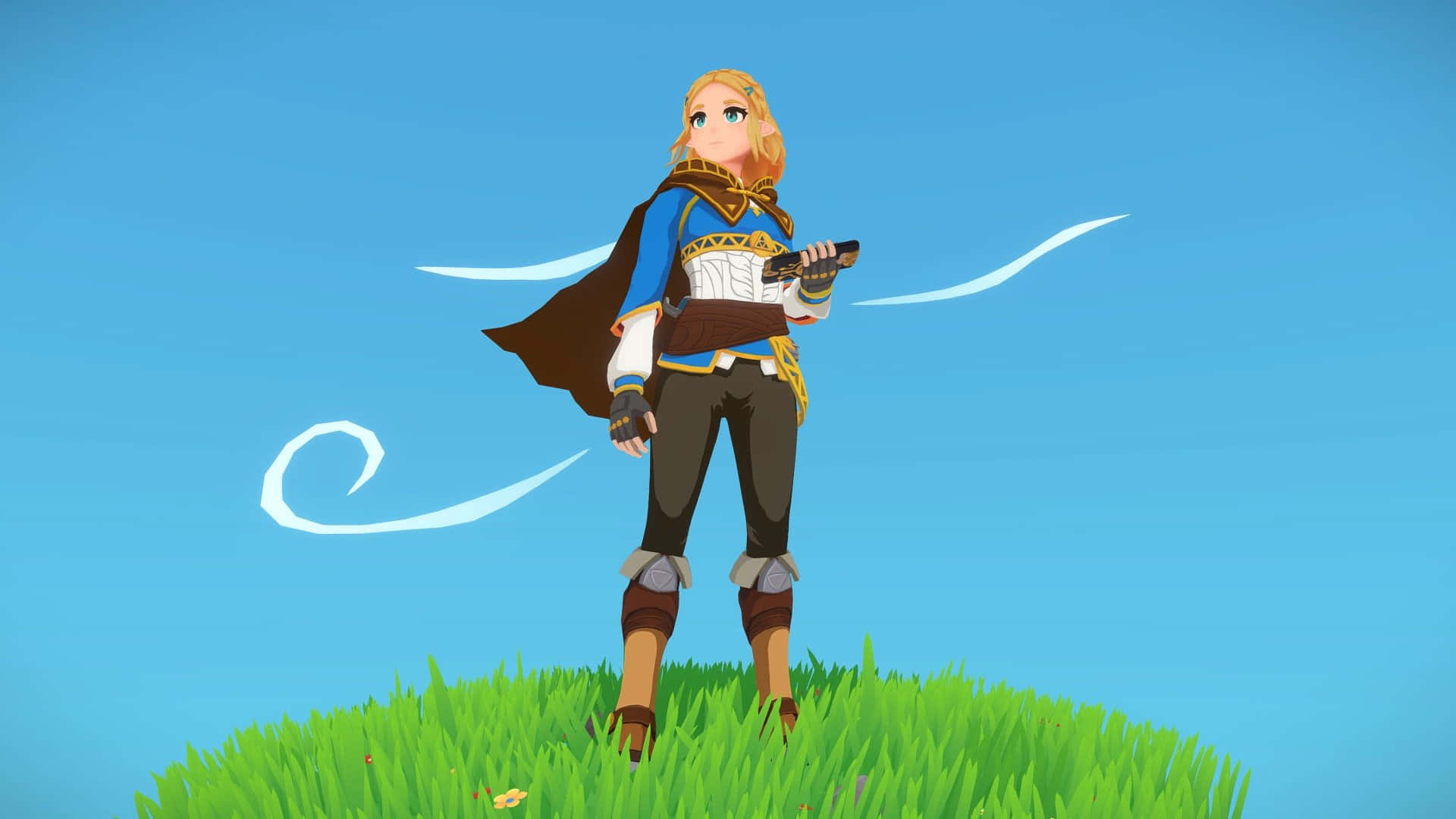 Vergeet die wêreld, kom ons speel en verken die asemrowende nuwe lande van Zelda! Muurpapier