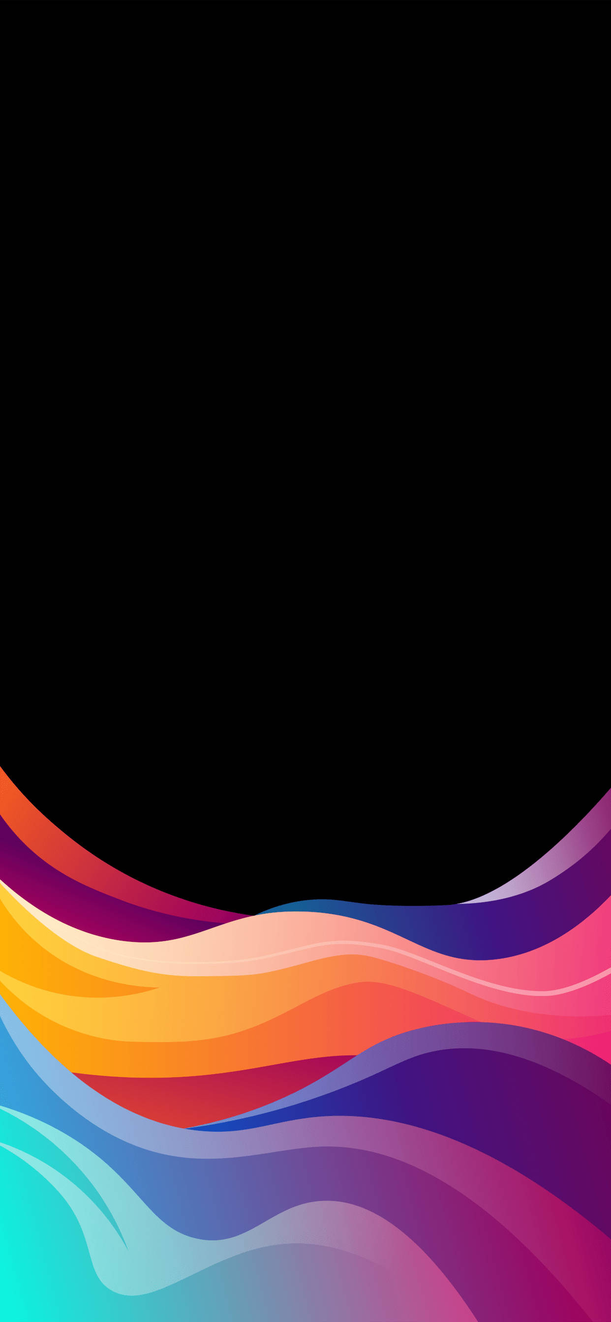 Verhelder jou dag met iPhone XR se Kleurvolle Golwe Muurpapier