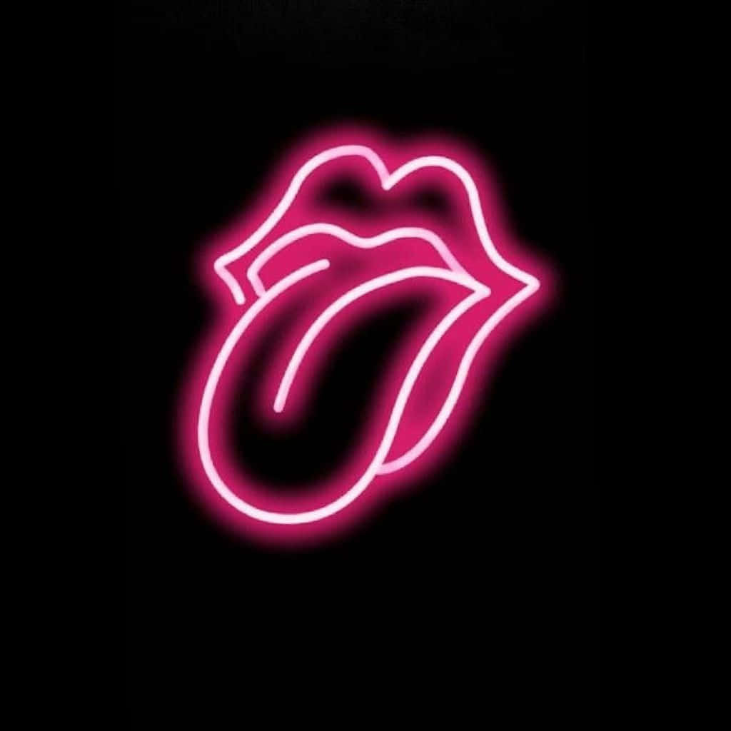 Verhelder jou dag met 'n Neon Pink Aesthetic Muurpapier