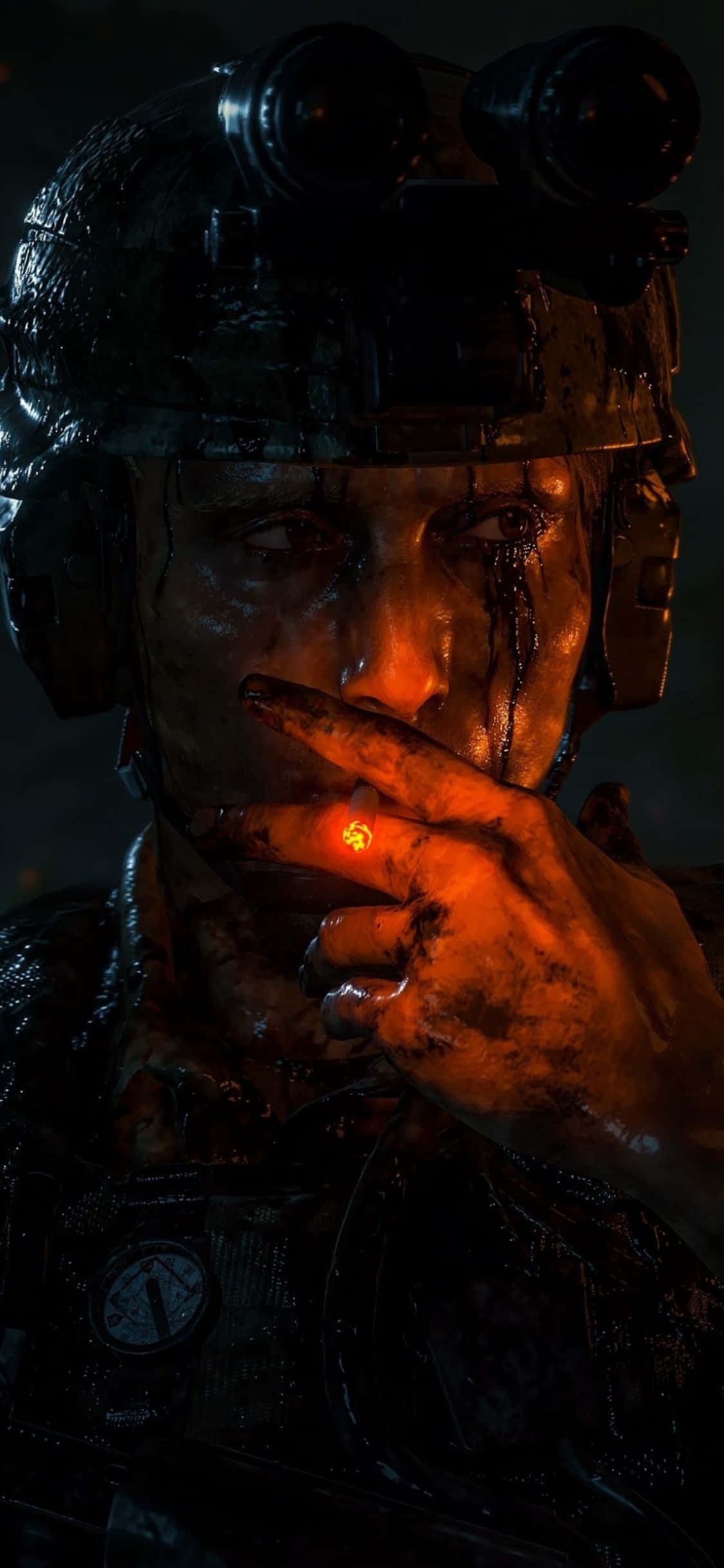 Verken die Bonatuurlike in Styl - iPhone X en Death Stranding Muurpapier