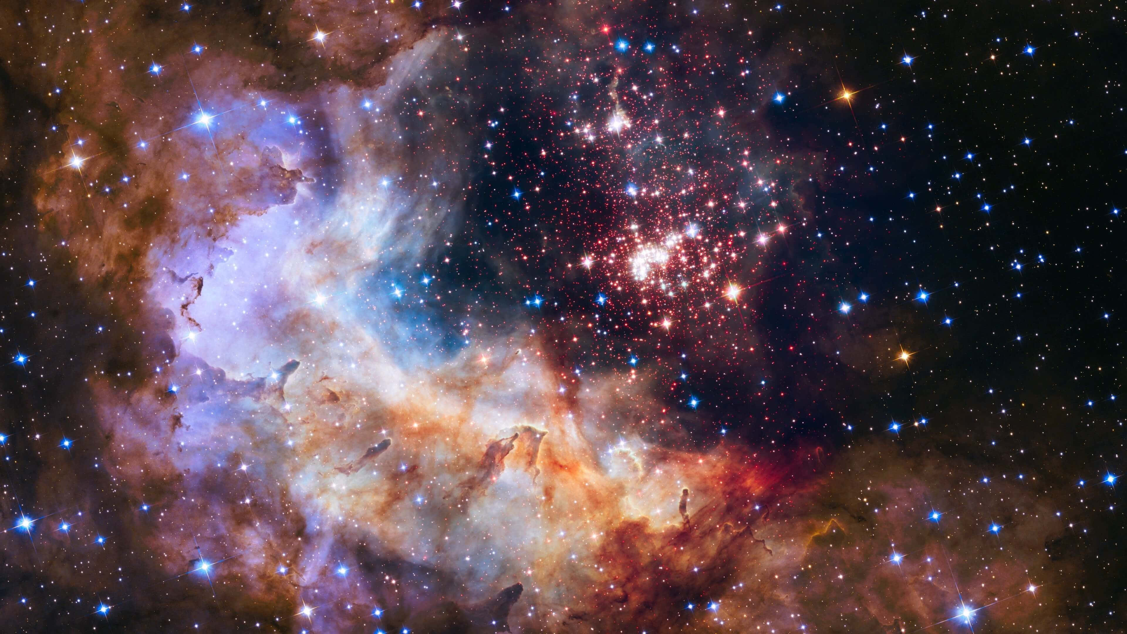 Verken die dieptes van die buitenste ruimte in volle 4K-helderheid Muurpapier