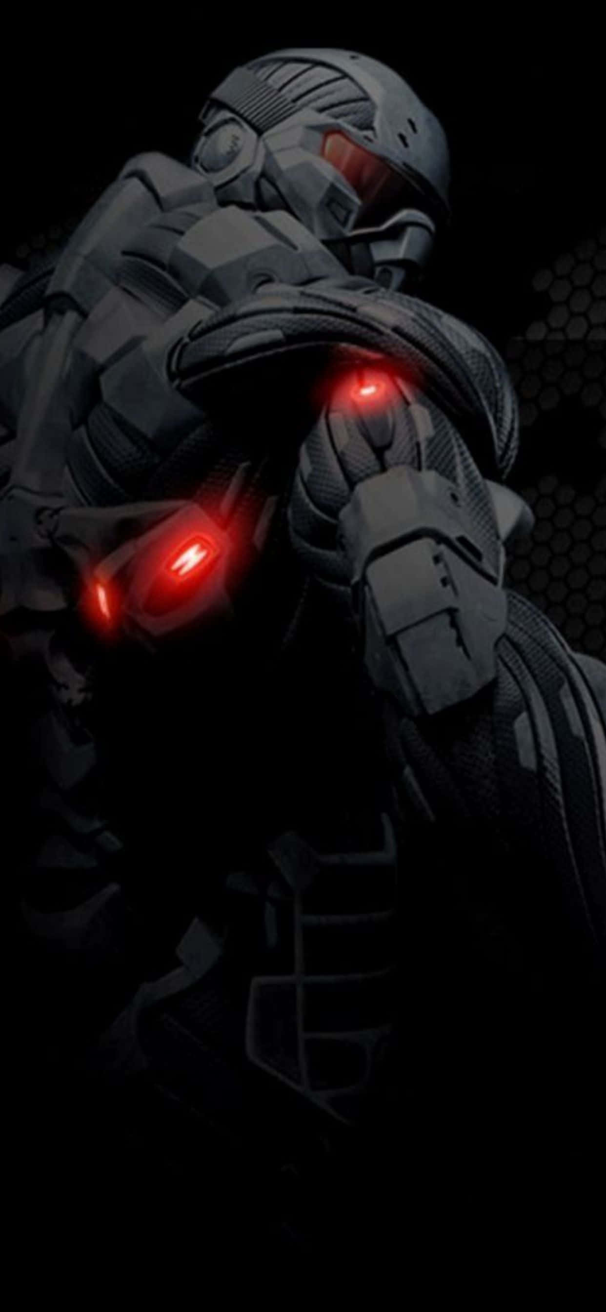 Verken die dieptes van Crysis Warhead met jou iPhone XS Max. Muurpapier