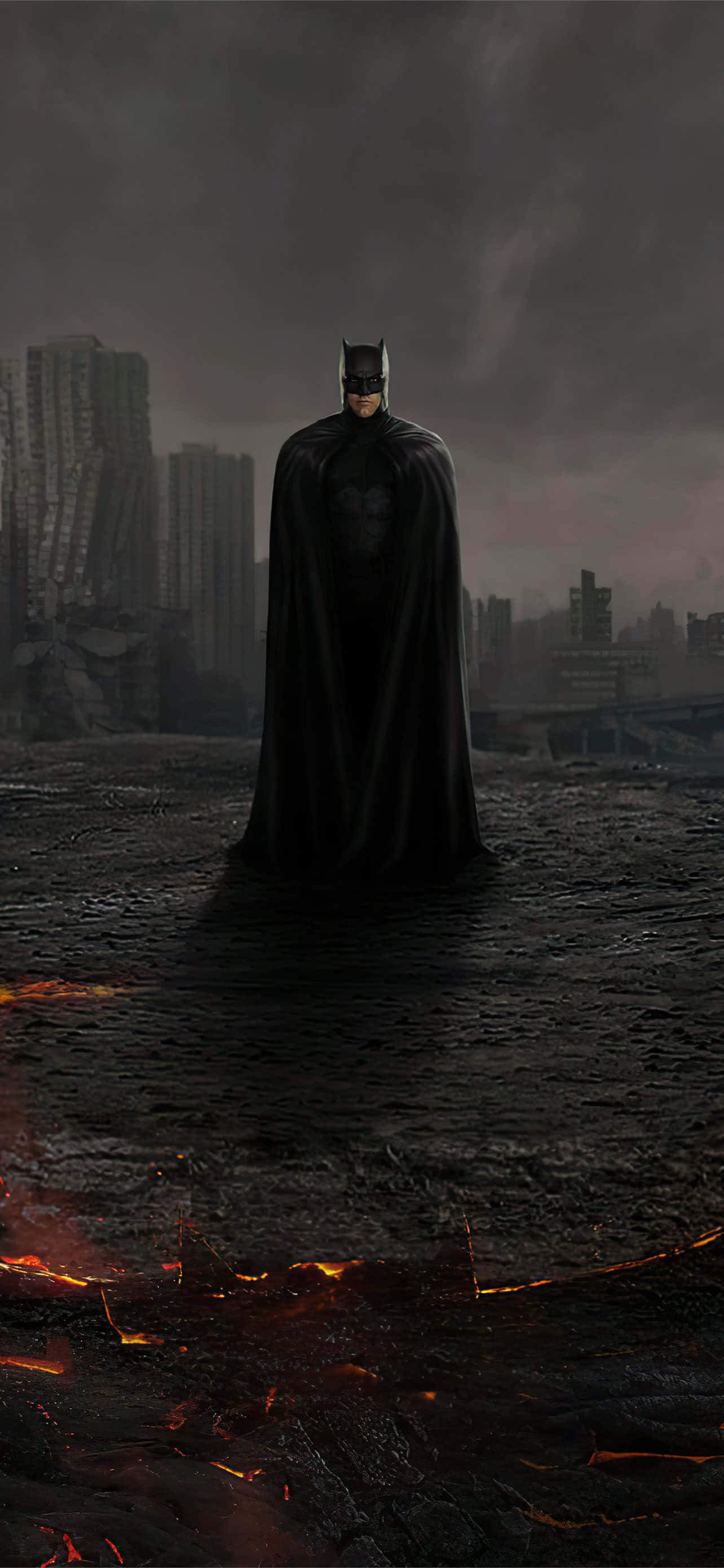 Verken die donker stegies van Batman City Muurpapier