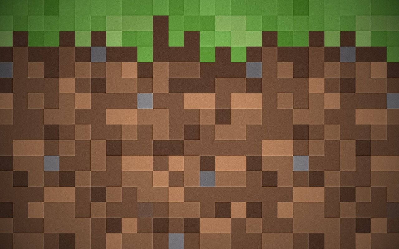 Minecraft Grond Gras Pixels Kuns-agtergrond