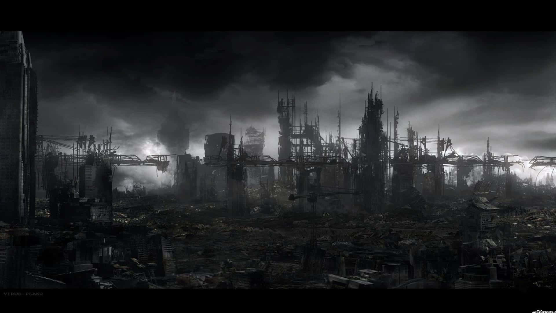 Verken die fassinerende en misterieuse stad van Dark City. Muurpapier