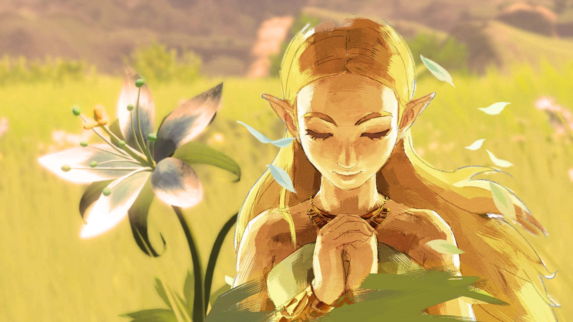 Verken die geheimsinnige wêreld van Hyrule in The Legend of Zelda Muurpapier