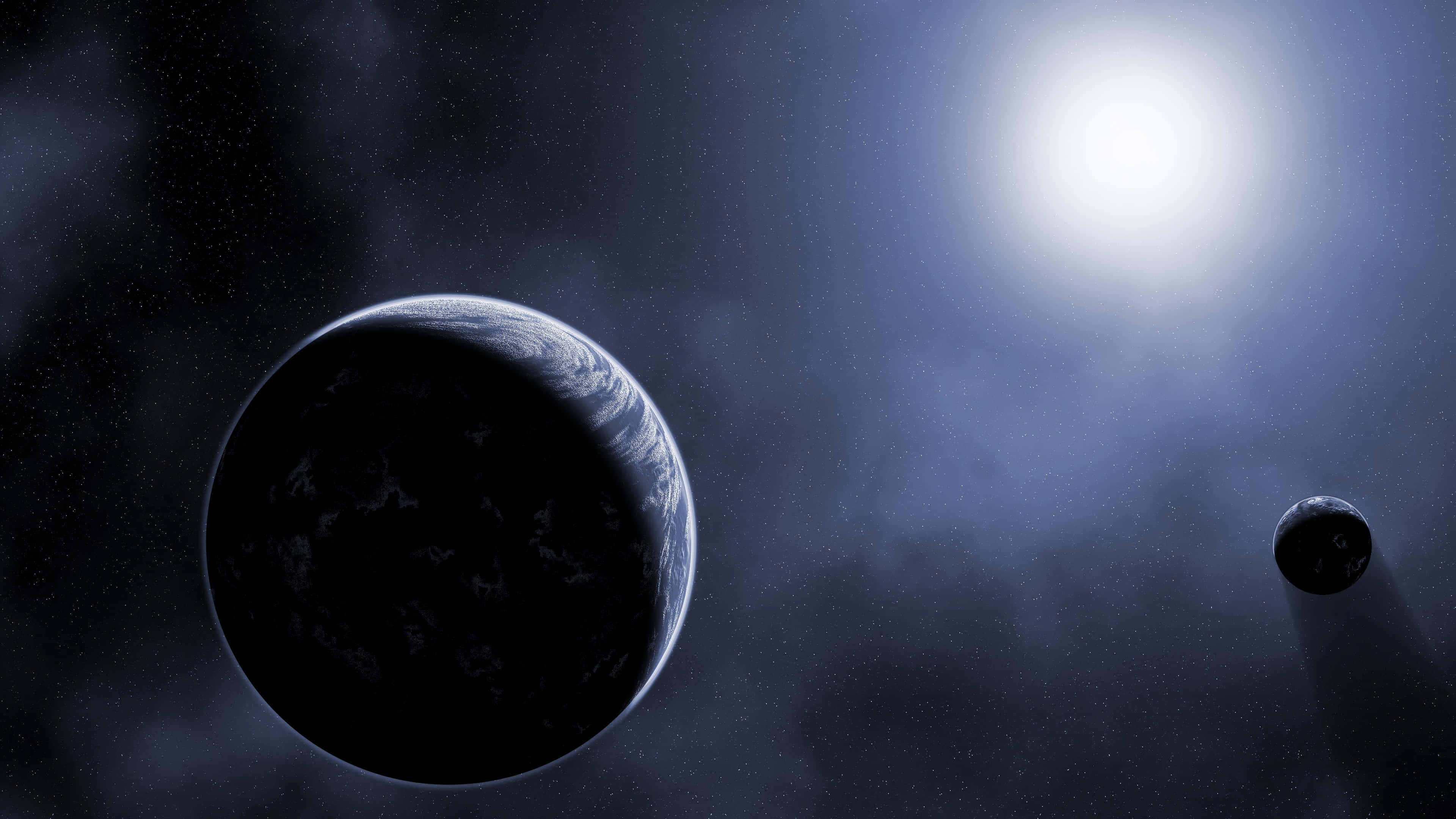Verken die heelal met 4K Space Muurpapier
