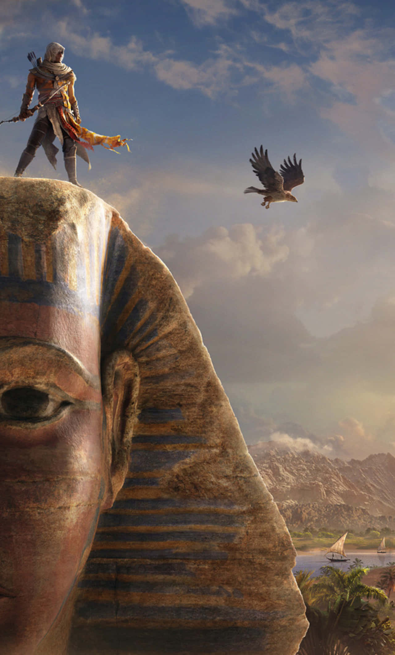 Verken die historiese wêreld van Assassins Creed op jou iPhone Muurpapier