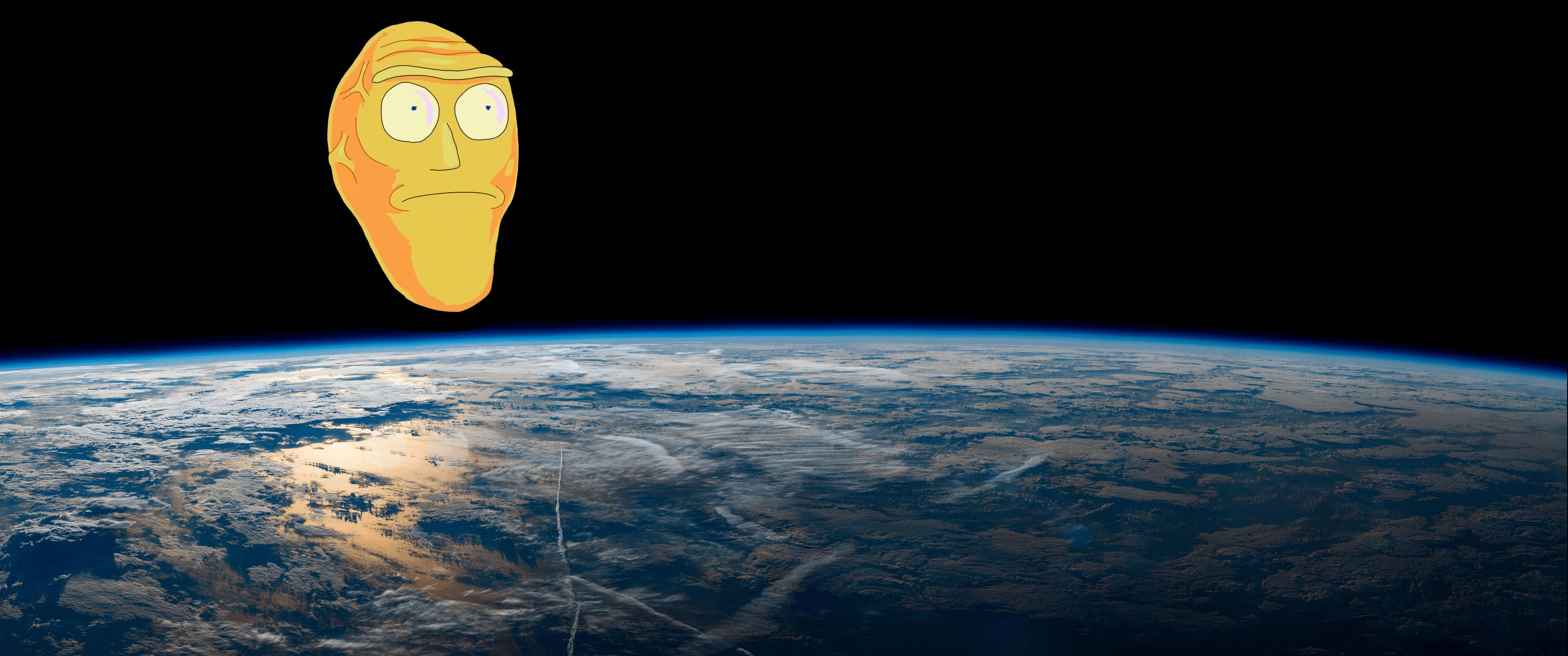 Verken die Inter-Dimensionele Portaal met Rick en Morty Muurpapier