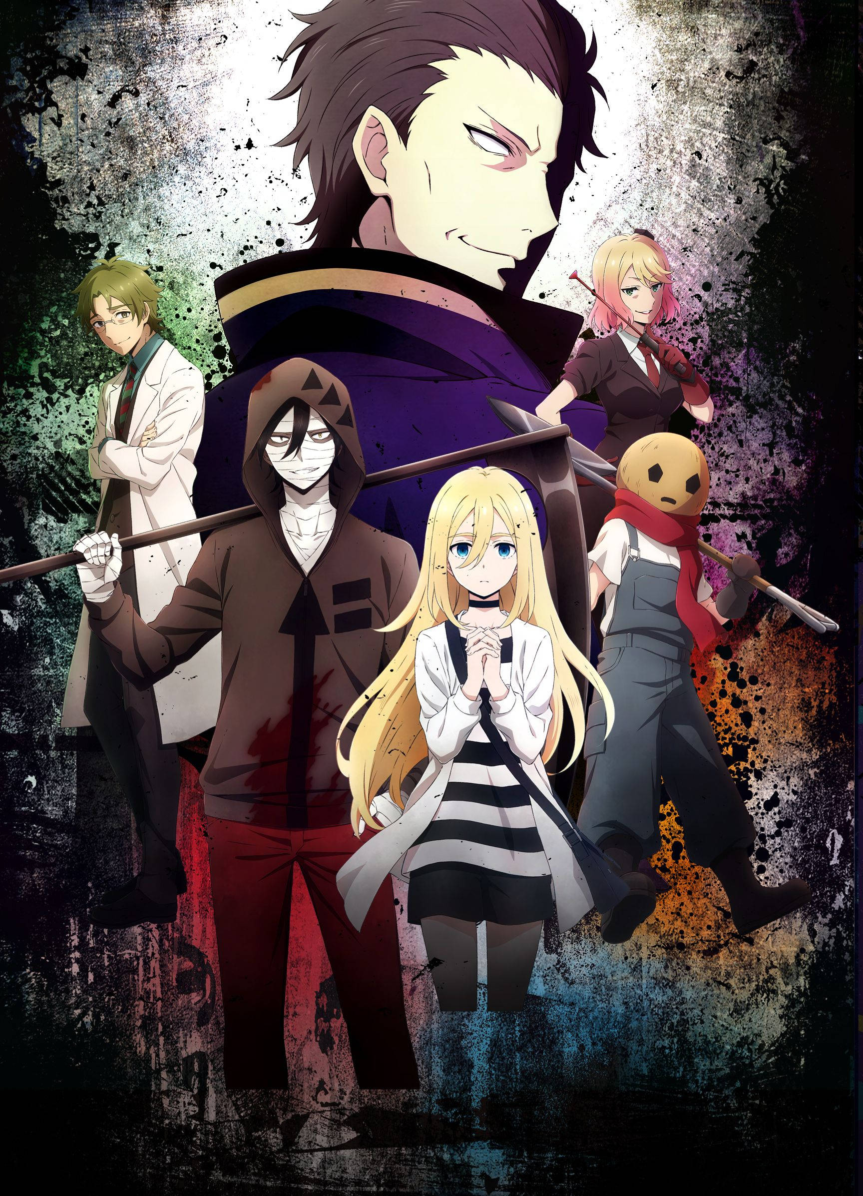 Verken die kruising van gruwel en spanning in Angels Of Death Muurpapier