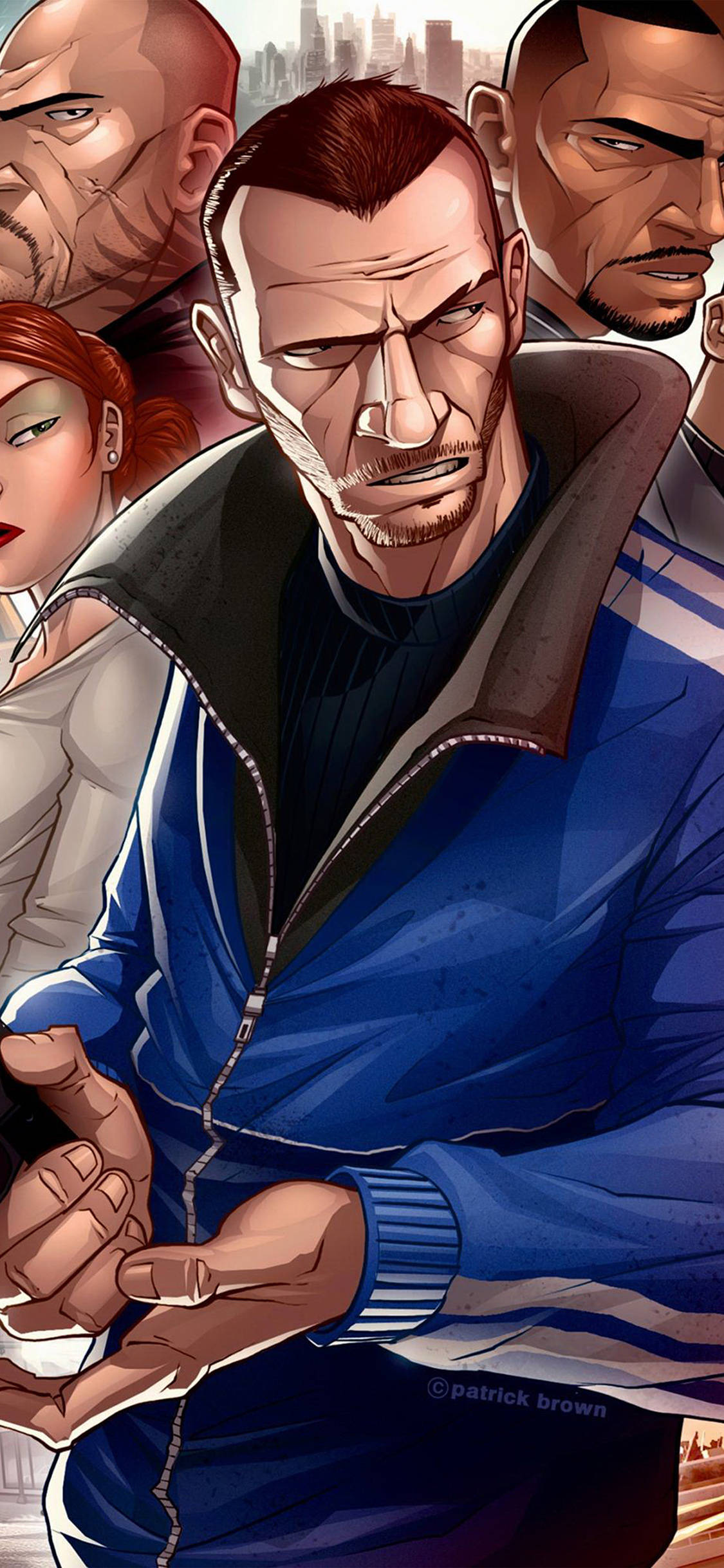 Verken die opwindende virtuele wêreld van Gta 5 op jou iPhone! Muurpapier