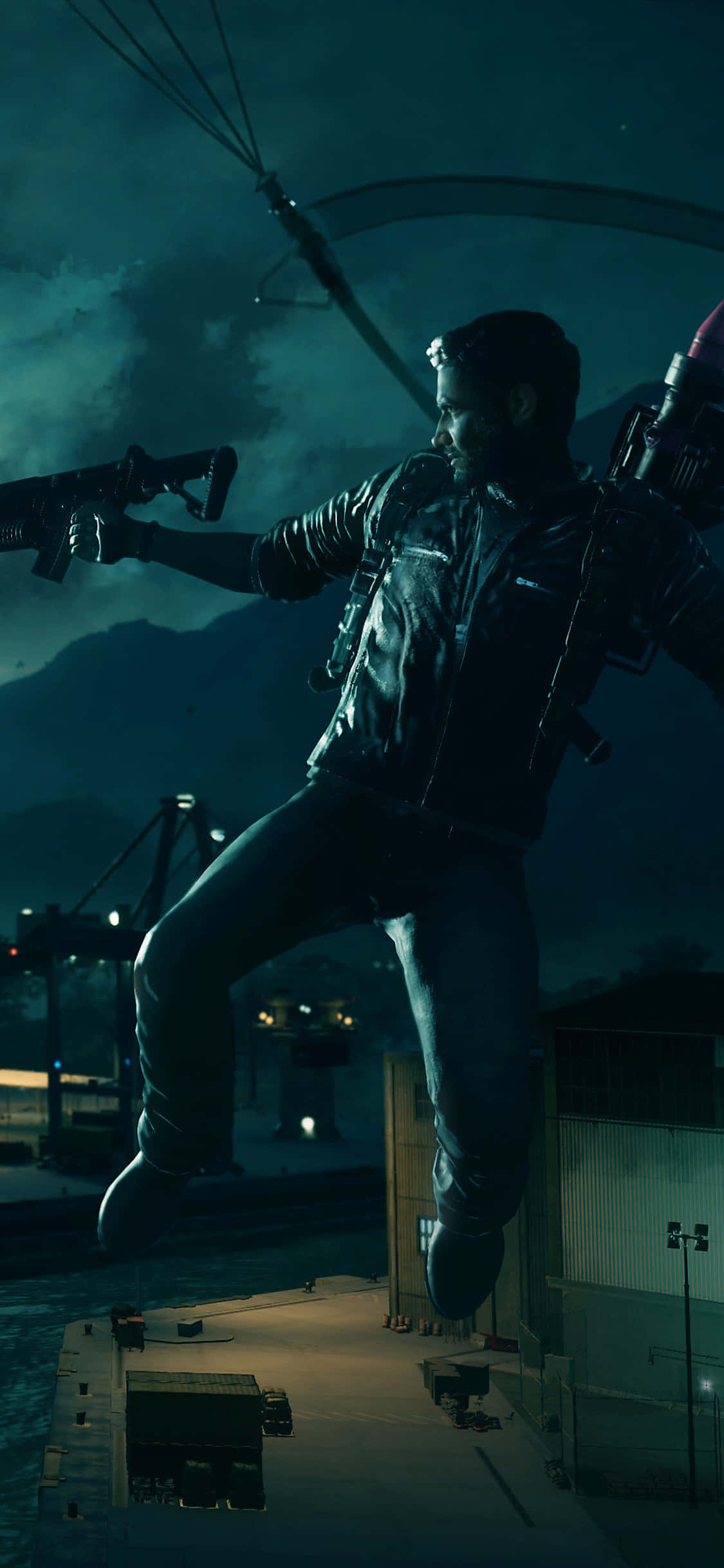 Verken die Plofbare Wêreld van Just Cause 4 op iPhone X Muurpapier