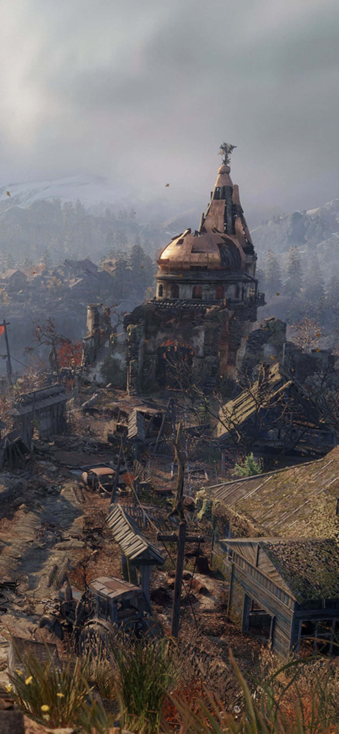 Verken die post-apokaliptiese wêreld in Metro Exodus met jou iPhone X. Muurpapier