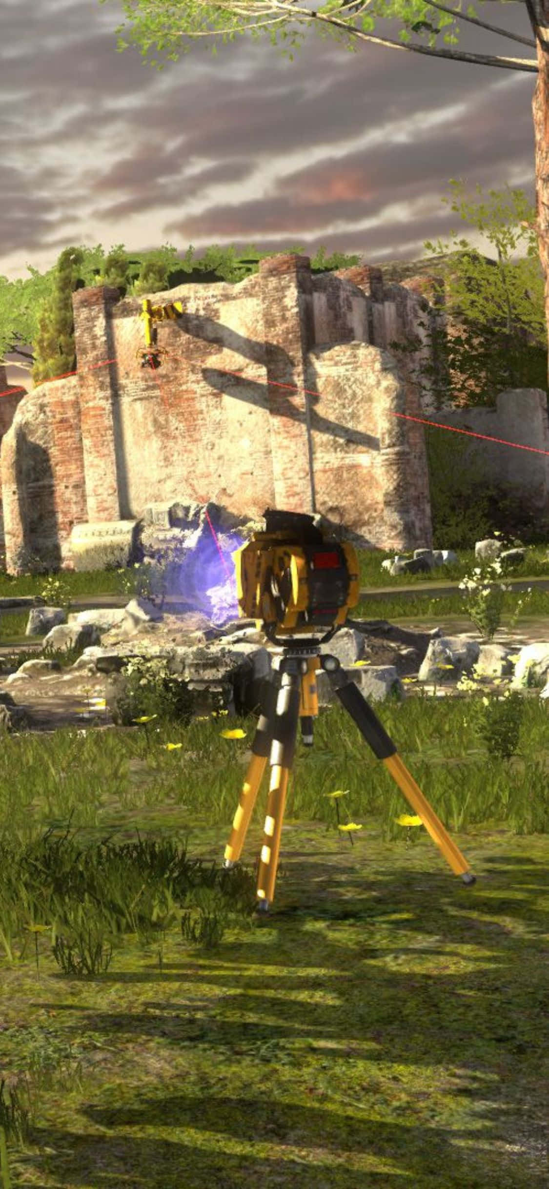 Verken die surrealistiese wêreld van The Talos Principle op jou iPhone X Muurpapier