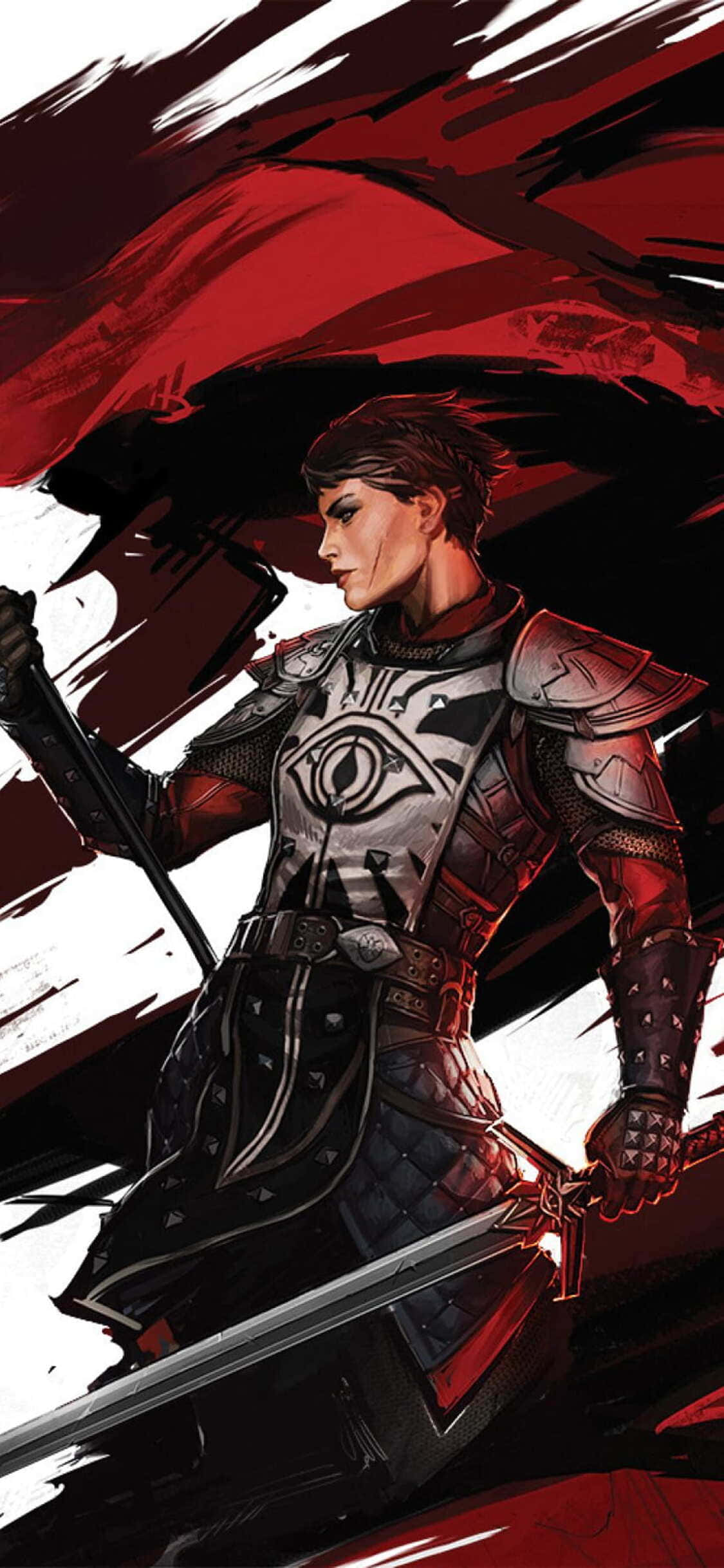 Verken die wêreld van Dragon Age Inquisition met die splinternuwe iPhone Xs Muurpapier