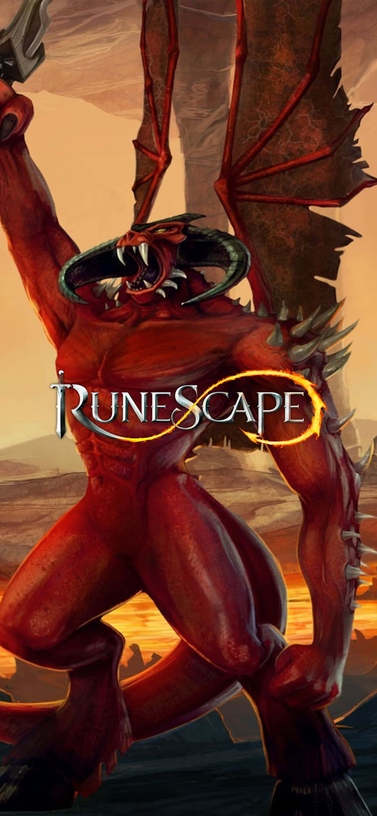 Verken die wêreld van Runescape op jou iPhone Xs Max Muurpapier