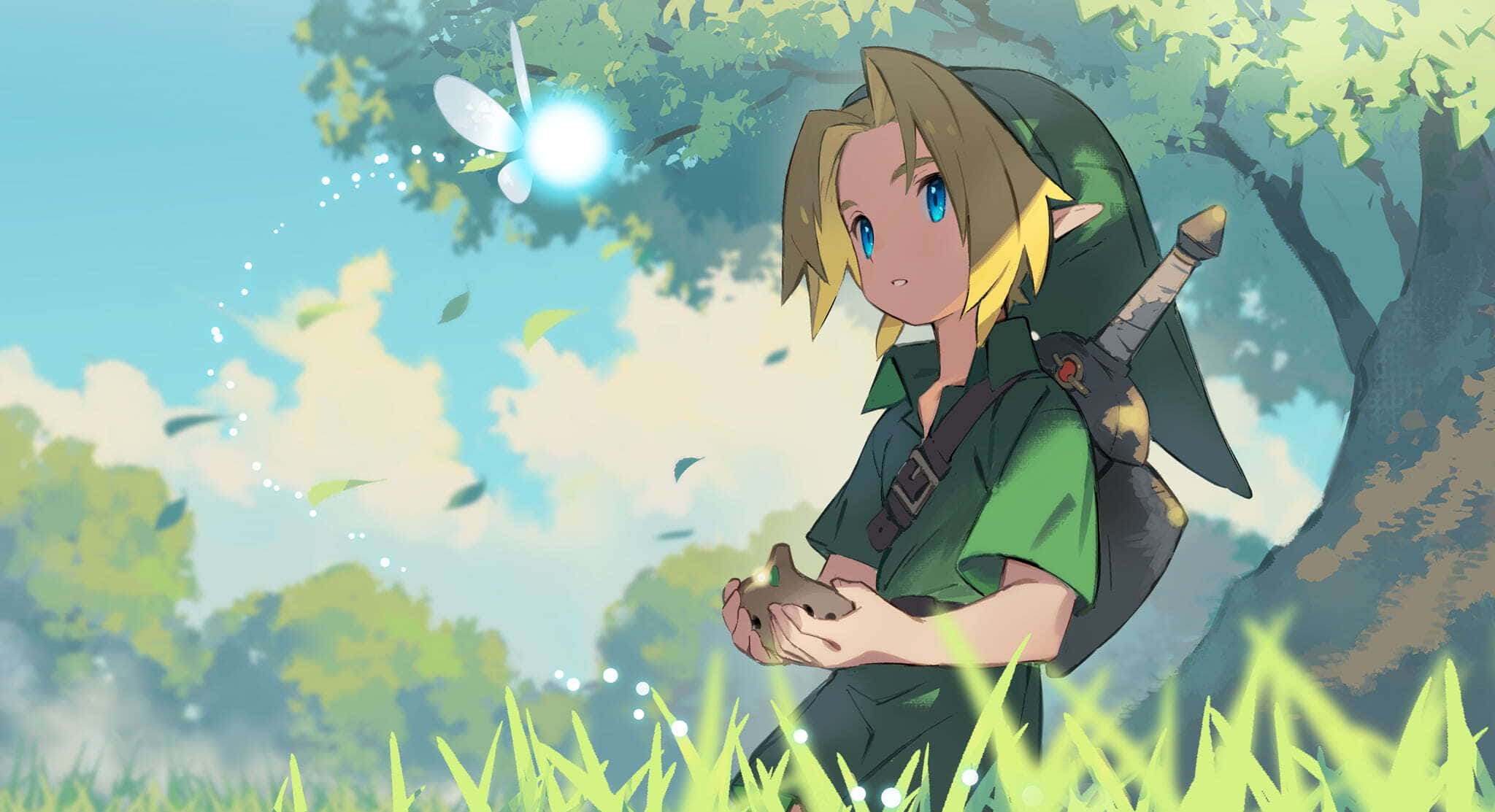 Verken die wêreld van Legend Of Zelda Muurpapier