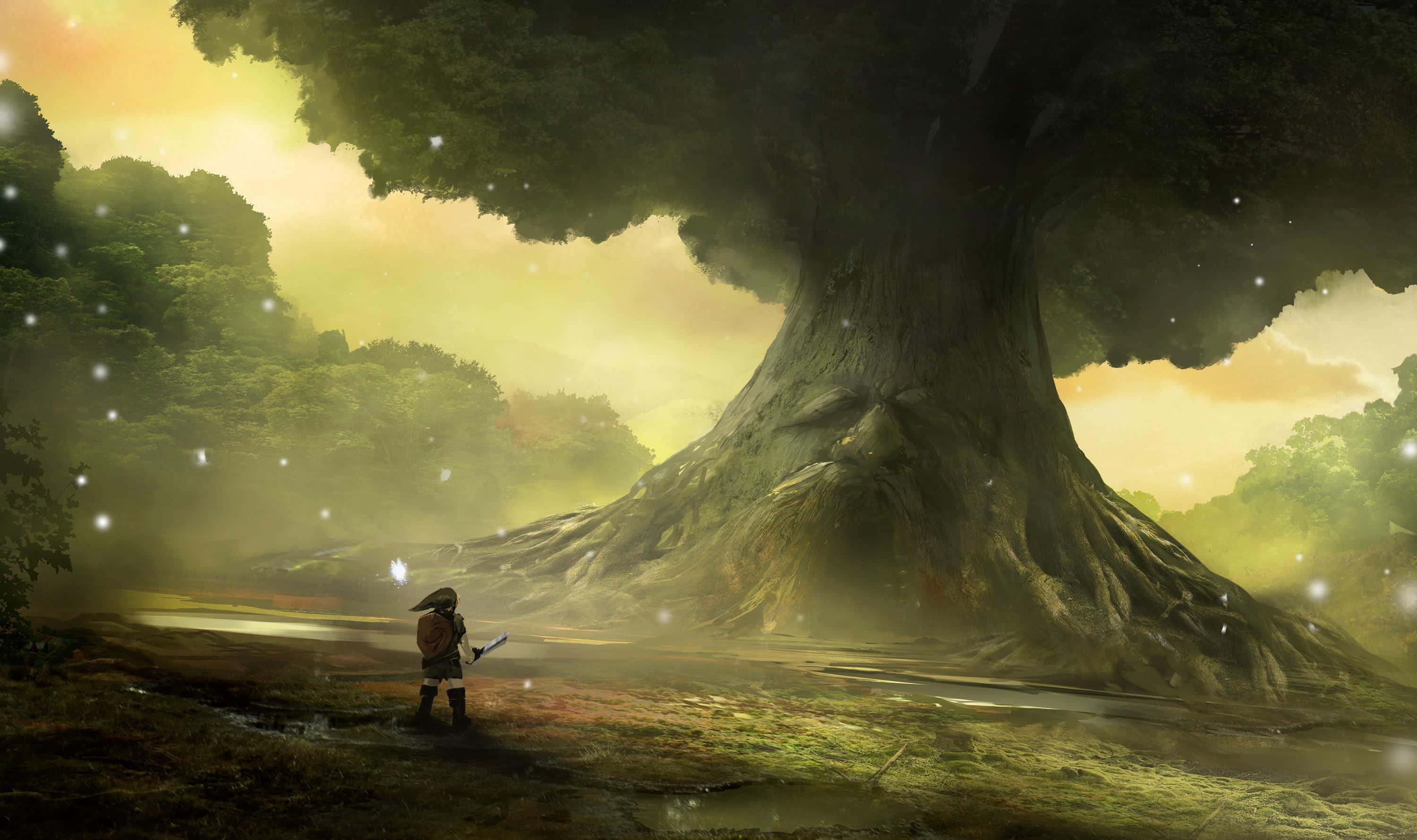 Verken die wêreld van Hyrule in die bekroonde Legend Of Zelda-reeks. Muurpapier