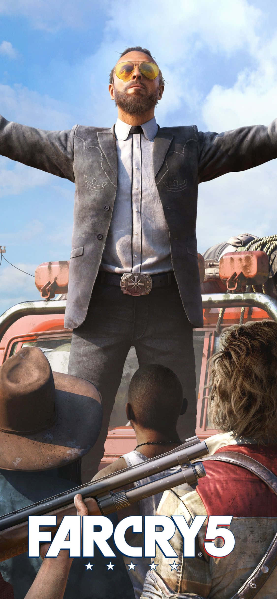 Verken die wildernis met Far Cry 5 op iPhone XS Muurpapier