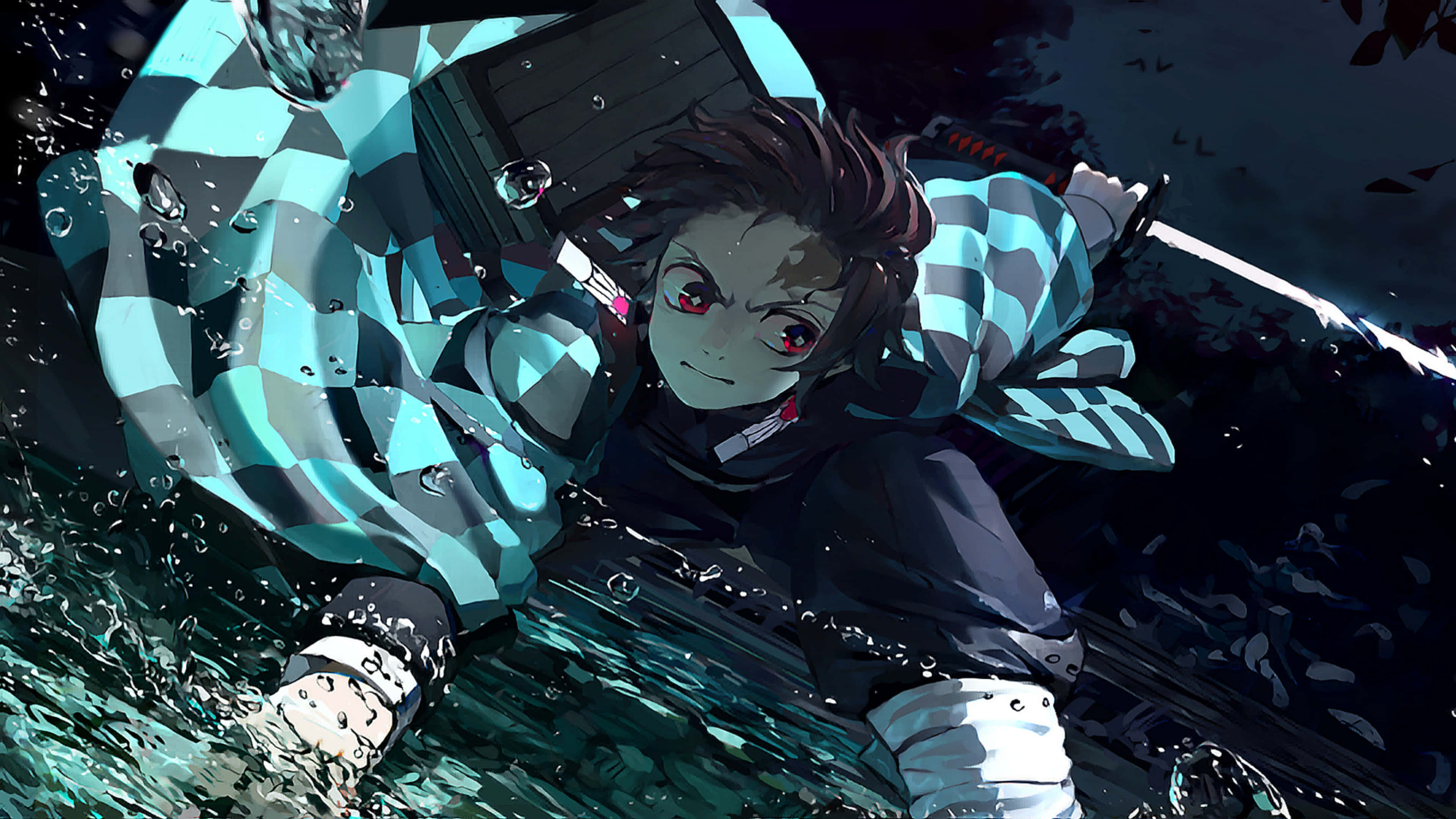 Verken 'n visueel betowerende wêreld in Demon Slayer 4K Muurpapier